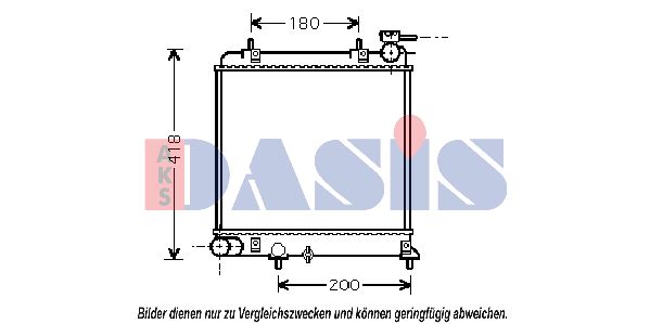 AKS DASIS Radiators, Motora dzesēšanas sistēma 560014N